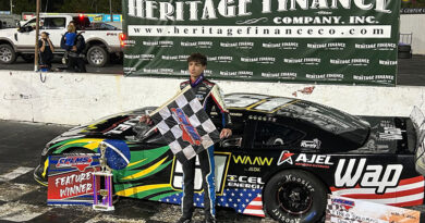 Carolina Pro Late Model Series – Theo Salomão marcou pole e venceu de ponta a ponta em direção à Nascar Cup Series