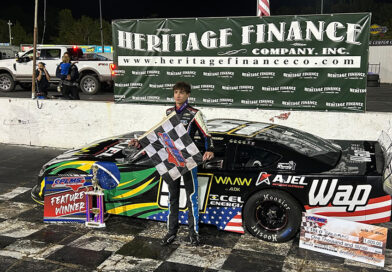 Carolina Pro Late Model Series – Theo Salomão marcou pole e venceu de ponta a ponta em direção à Nascar Cup Series
