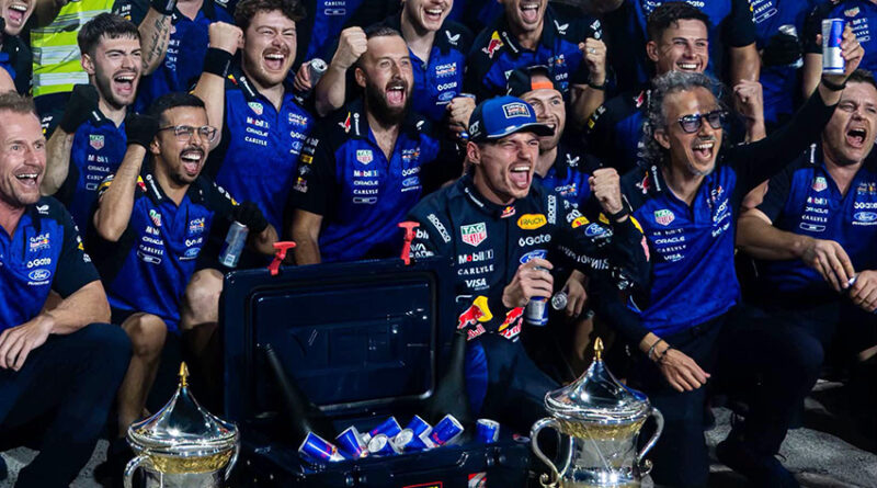 Fórmula 1 – Grande Prêmio do Bahrein – VERSTAPPEN VENCE A PRIMEIRA DO ANO COM A RED BULL RACING