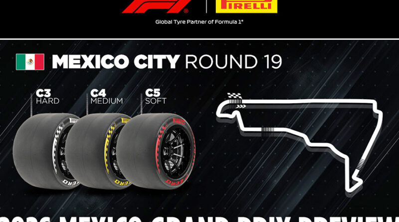 Fórmula 1 | Pirelli – México, asfalto novo e o trio de compostos mais macios